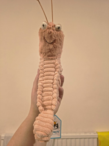 Jellycat sheldon shrimp pink - shrimp,