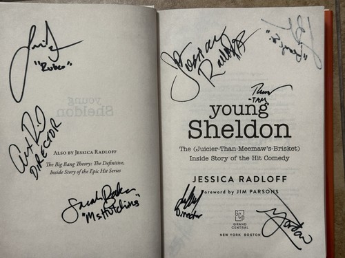 Young sheldon book signed - young,