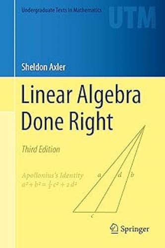 Linear algebra done - done, right